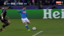 Real Madrid fue sorprendido por Napoli con este gol de Mertens