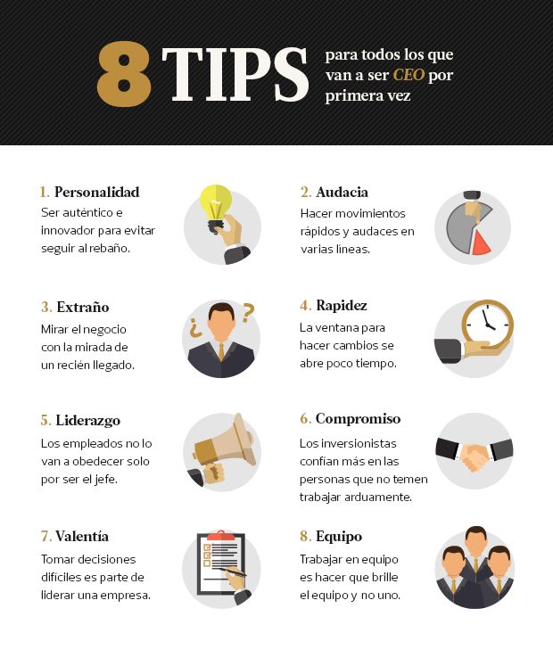 8 tips para todos los que van a ser CEO por primera vez
