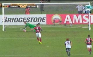 Paolo Guerrero falló penal para Flamengo en Copa Libertadores