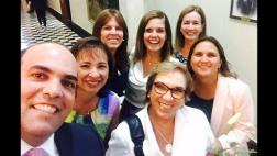 Zavala publica 'selfie' junto a ministras en el Día de la Mujer