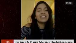 San Miguel: joven murió durante liposucción en clínica estética