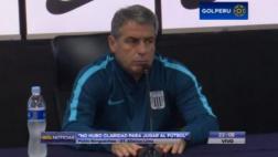 Pablo Bengoechea se incomodó con periodistas en rueda de prensa
