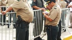 Al menos 18.600 policías sufren de sobrepeso
