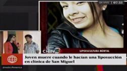 Joven que murió tras liposucción sufrió perforación pulmonar