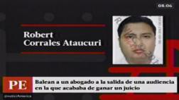 Balean a abogado frente a sede del Poder Judicial