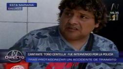 Toño Centella negó haber estado ebrio cuando chocó su camioneta