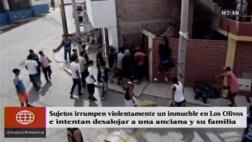 Los Olivos: violento intento de desalojo de casa en litigio