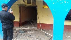 Apurímac: detonan explosivos en frontis de municipio