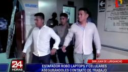 SJL: sujeto estafó a jóvenes con modalidad del 'trabajo seguro'