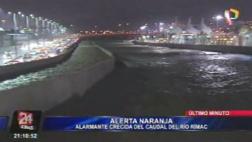 Río Rímac: decretan alerta naranja por aumento de caudal