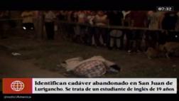 SJL: secuestradores mataron a joven pese a que cobraron rescate