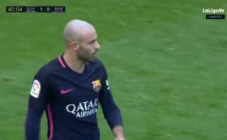 Barcelona: Deportivo La Coruña anotó tras error de Mascherano