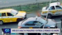 Madre usaba a su hijo de 12 años para robar celulares