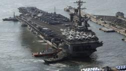 Tensión: Portaaviones nuclear de EE.UU. llega a Corea del Sur