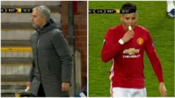 José Mourinho mandó plátano a Marcos Rojo en pleno partido