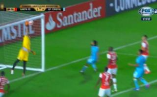 Cristal: Lobatón estuvo a centímetros de marcar gol olímpico