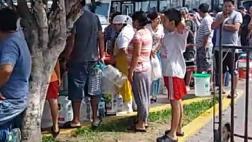 Magdalena: vecinos forman filas para abastecerse de agua