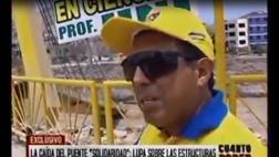 Emape: Puente Solidaridad "no se ha caído, se ha desplomado"