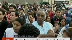 Largas colas en Grupo Aéreo para viajar a zonas de emergencia