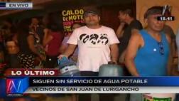 San Juan de Lurigancho: vecinos denuncian que siguen sin agua