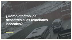 Desastres naturales: ¿Qué derechos tienen los trabajadores?