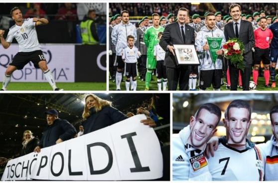 Podolski recibió despedida apoteósica en Signal Iduna Park
