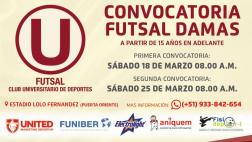 Universitario quiere hacerse fuerte en el futsal femenino