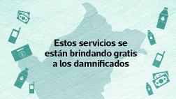 Los servicios gratuitos que reciben afectados por los desastres