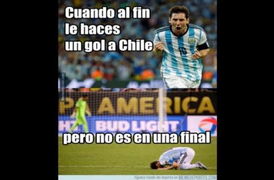 Argentina vs. Chile: los graciosos memes que dejó el partido