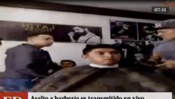 SMP: asalto en barbería fue transmitido vía Facebook Live