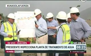 Planta de Huachipa: PPK comprobó que consorcio no terminó obras
