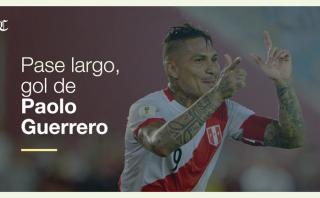 Pase largo para Paolo Guerrero y gol: la fórmula de Perú