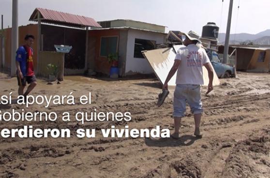 Así apoyará el Gobierno a quienes tienen viviendas afectadas