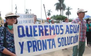 Trujillo: protestan por falta de agua potable en la ciudad