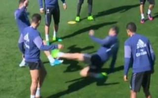 James Rodríguez se 'pasó de revoluciones' en los entrenamientos