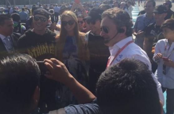 Fórmula E: Paris Hilton visitó el autódromo Hermanos Rodríguez