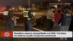 SJM: hombre murió atropellado en la Panamericana Sur