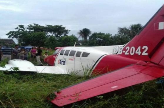 Loreto: avioneta se despistó en aeródromo por fuertes vientos