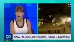 Magaly explica declaraciones sobre estudiantes de San Marcos