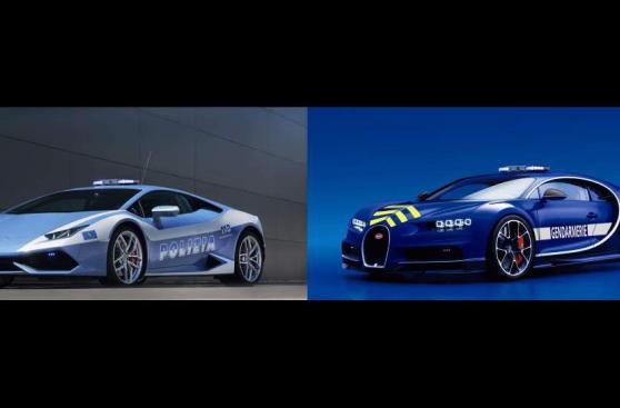 Hasta Lamborghinis: Los súperautos de los patrulleros europeos