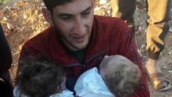 Sirio despide a sus gemelos muertos en ataque químico