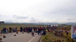 Puno: población bloquea tramo de carretera Interoceánica