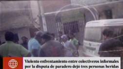 Colectiveros se agarran a golpes por paradero en Puente Piedra