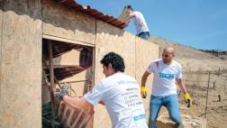 La labor de los voluntarios de TECHO en zonas damnificadas