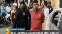 SJL: a balazos cayeron 5 hampones que asaltaron a empresarios