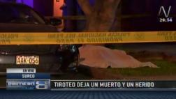 Surco: un hampón fue abatido en frustrado robo de automóvil