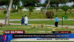 Exhuman restos del periodista José Yactayo