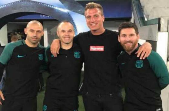 Maxi López habló de la foto junto a Messi y Mascherano