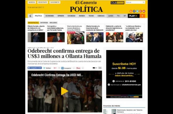 Escándalo Humala - Odebrecht da la vuelta al mundo