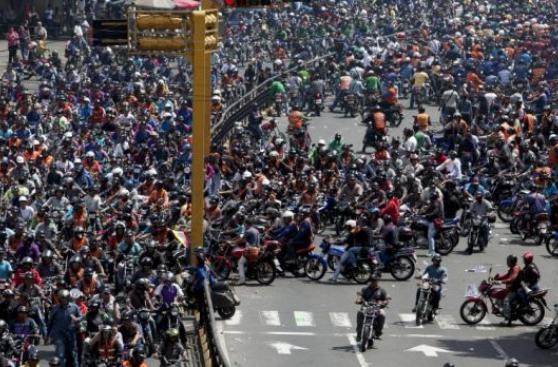 Sesenta mil motociclistas chavistas marcharán el miércoles